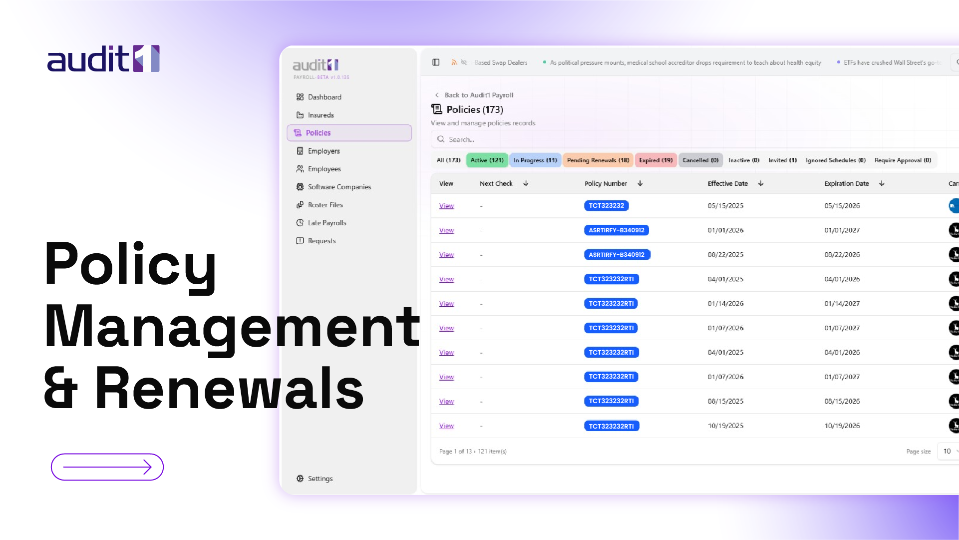 Policy Management & Renewals